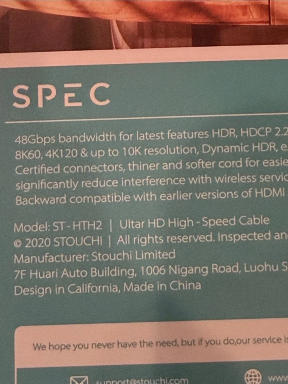 New! Ultra HD High Speed Cable